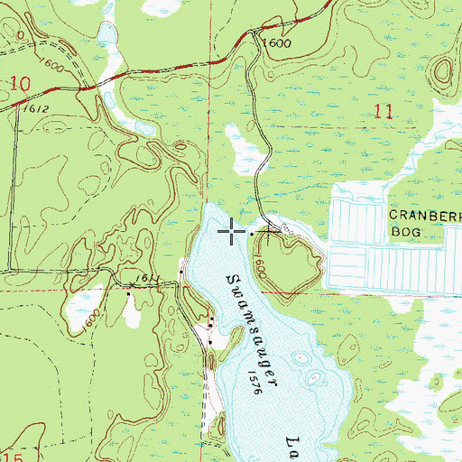 Topographic Map of McGrass Creek, WI