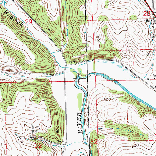 Topographic Map of McPherson Branch, WI