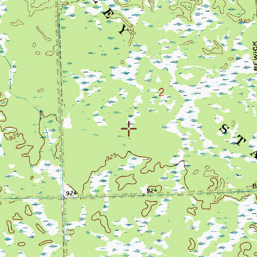 Topographic Map of Meadow Valley State Wildlife Area, WI