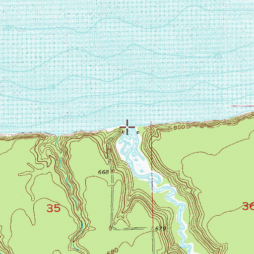 Topographic Map of Middle River, WI