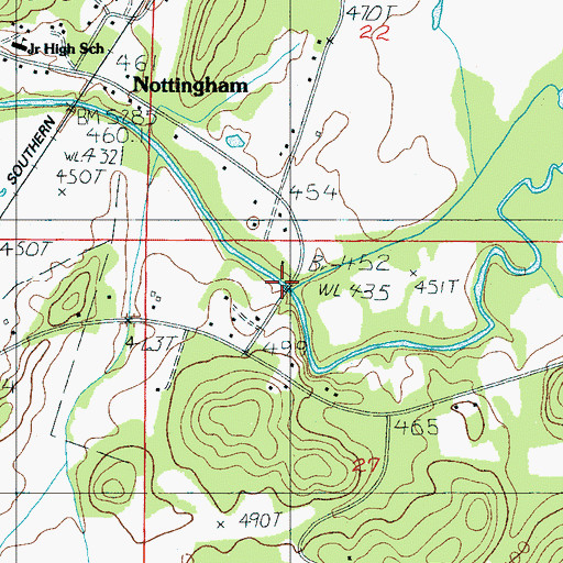 Topographic Map of Reynolds Mill, AL