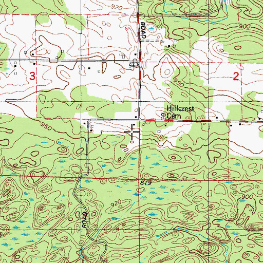 Topographic Map of Mission Chapel, WI
