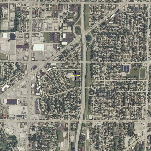 Aerial/Satellite Image of Mitchell Elementary School, WI