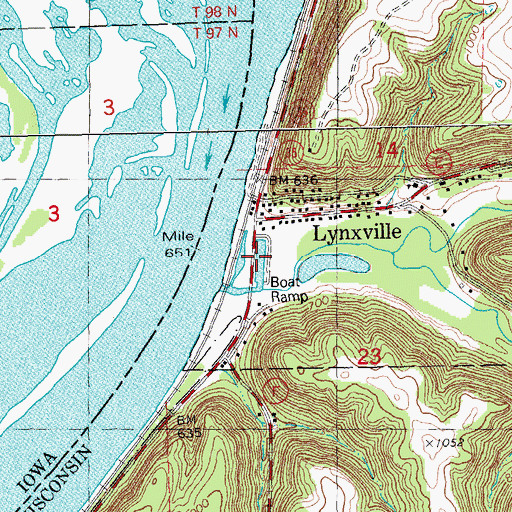 Topographic Map of Morgan Hollow, WI