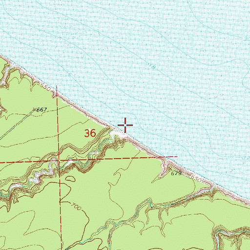 Topographic Map of Morrison Creek, WI