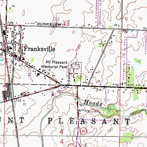 Topographic Map of Caledonia-Mount Pleasant Park, WI