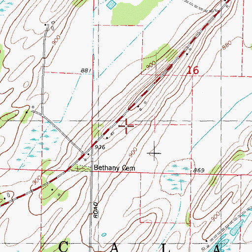 Topographic Map of Mount Pleasant School (historical), WI