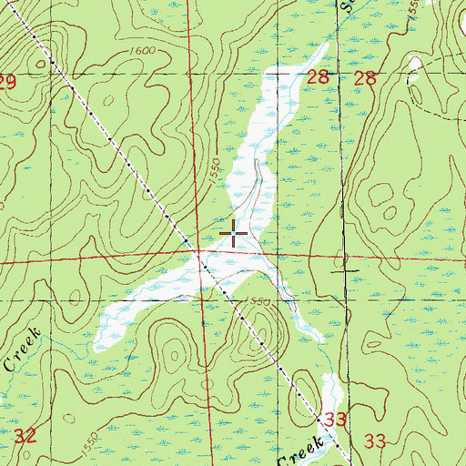 Topographic Map of Nelson Creek, WI