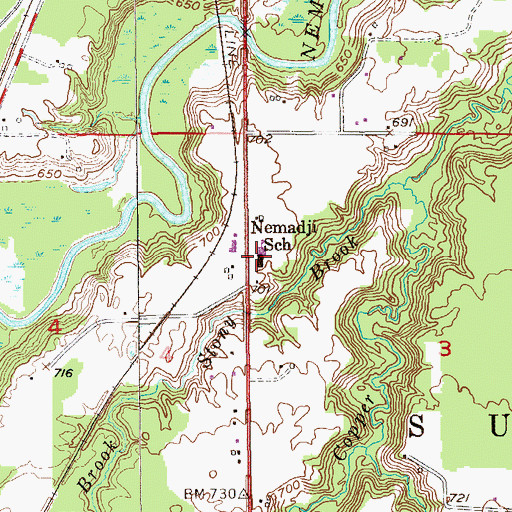 Topographic Map of Maranatha Academy, WI