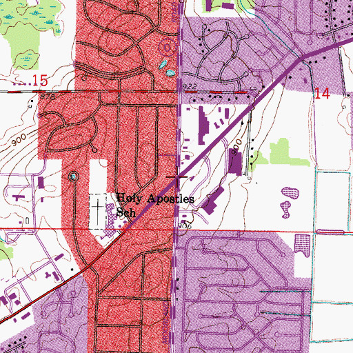 Topographic Map of New Berlin, WI