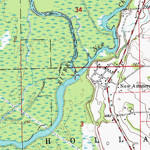Topographic Map of New Channel, WI