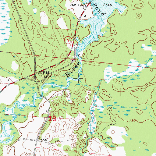 Topographic Map of Lost Creek, WI