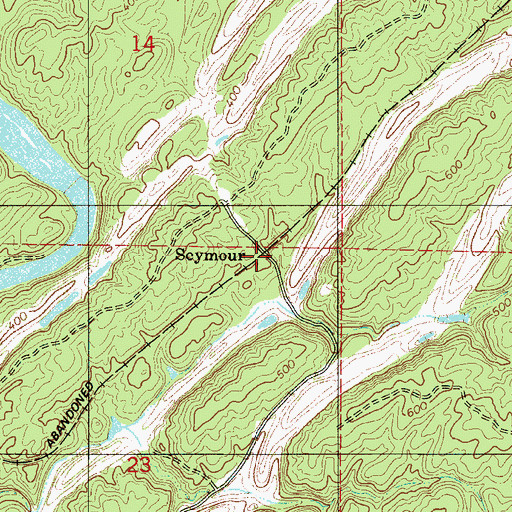 Topographic Map of Seymour, AL