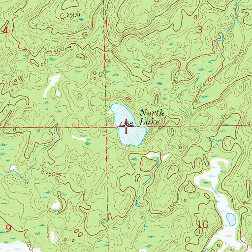 Topographic Map of North Lake, WI