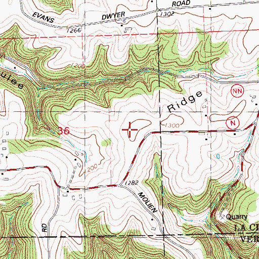Topographic Map of North Ridge, WI
