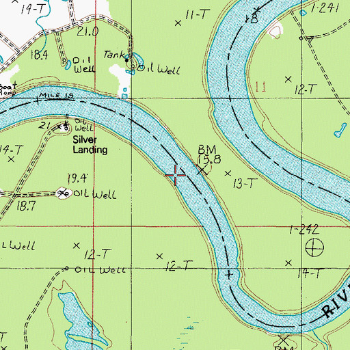 Topographic Map of Silver Landing, AL