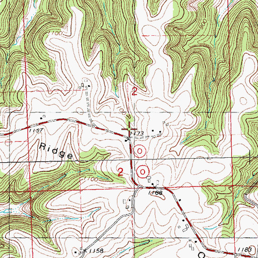 Topographic Map of Oak Ridge, WI