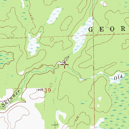 Topographic Map of Old Mill Creek, WI