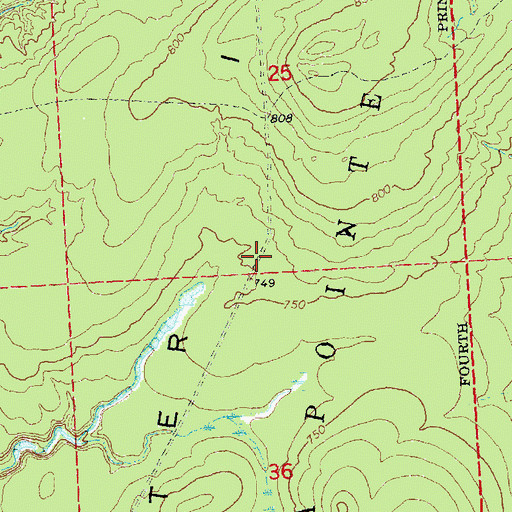 Topographic Map of Outer Island, WI