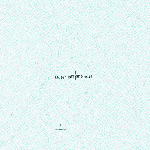 Topographic Map of Outer Island Shoal, WI