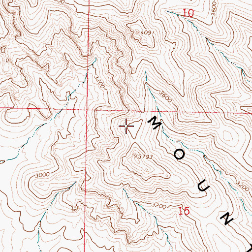 Topographic Map of Black Mountains, AZ