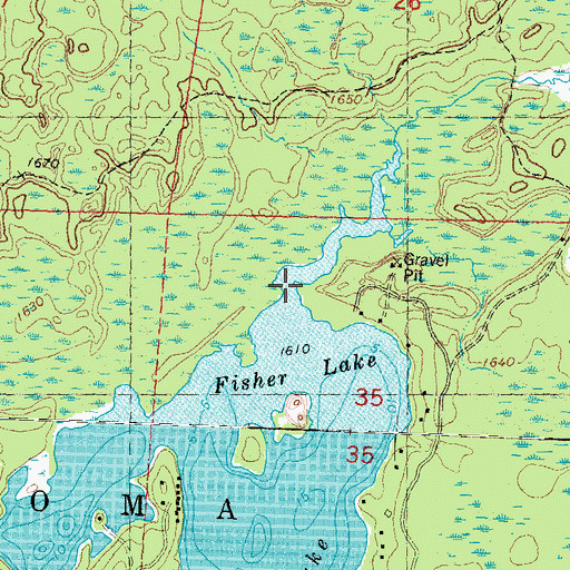 Topographic Map of Pardee Creek, WI