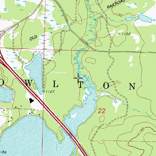 Topographic Map of Peplin Creek, WI