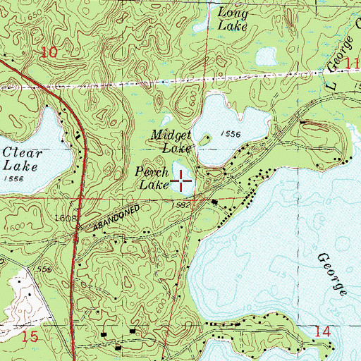 Topographic Map of Perch Lake, WI