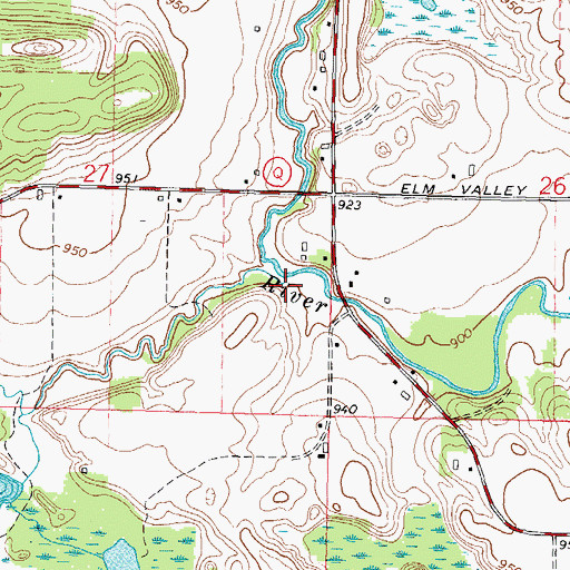 Topographic Map of Peterson Creek, WI
