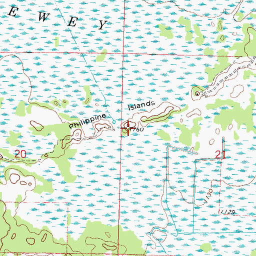 Topographic Map of Philippine Islands, WI