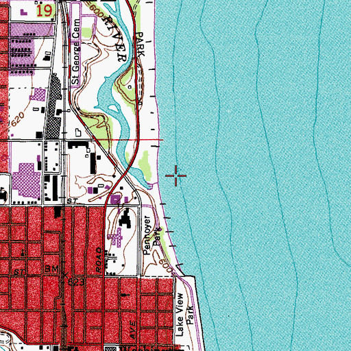 Topographic Map of Pike River, WI