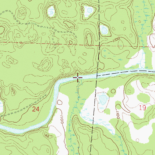 Topographic Map of Pine Creek, WI