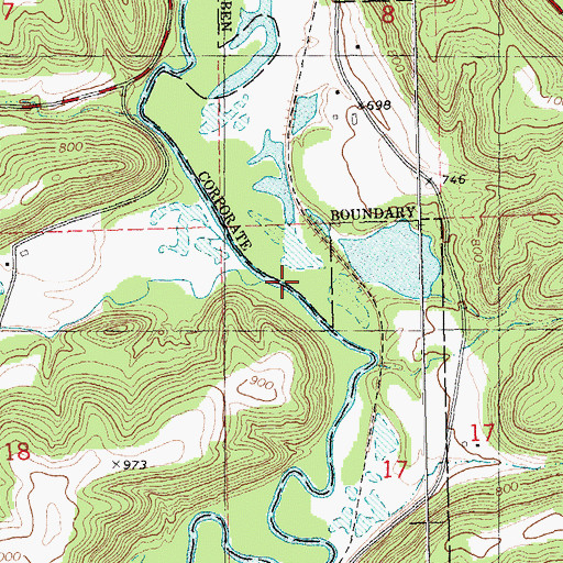 Topographic Map of Pine Creek, WI