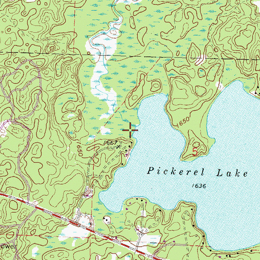 Topographic Map of Pine Creek, WI