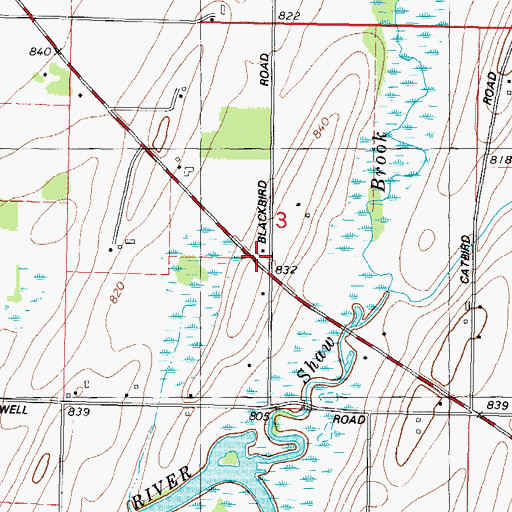 Topographic Map of Pleasant Hill School (historical), WI