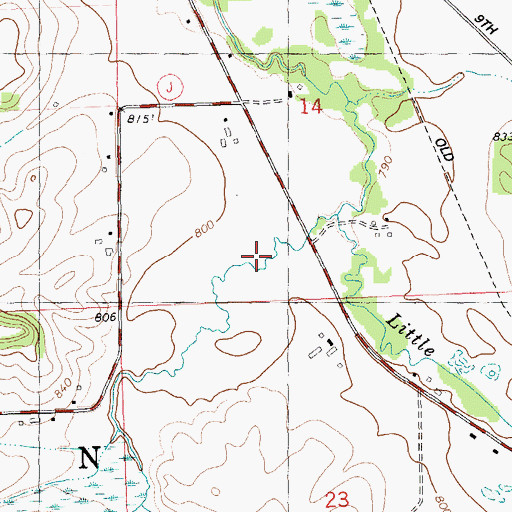 Topographic Map of Pleasant Valley, WI