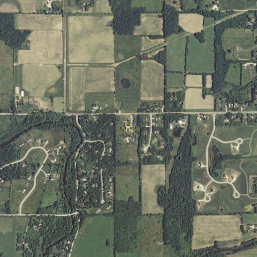 Aerial/Satellite Image of Pleasant Valley School, WI