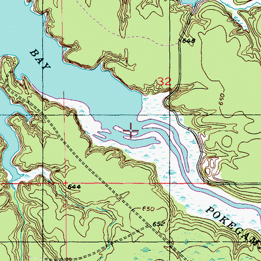 Topographic Map of Pokegama River, WI