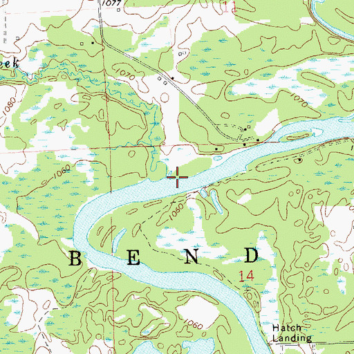 Topographic Map of Potato Creek, WI