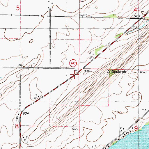 Topographic Map of Prairie Vista School, WI