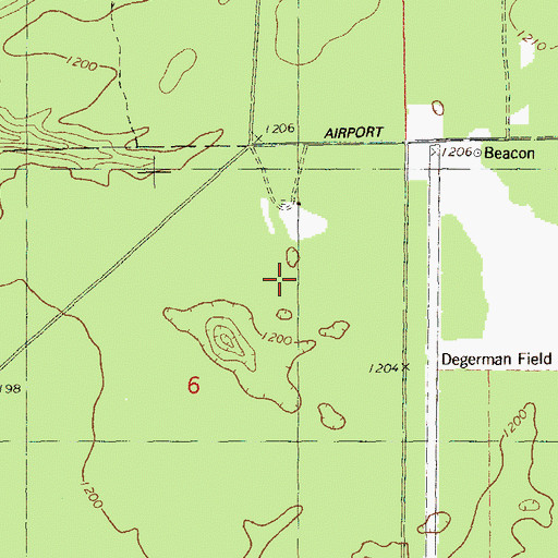 Topographic Map of Priest Lake, WI
