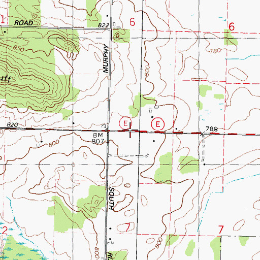 Topographic Map of Rabbit School (historical), WI