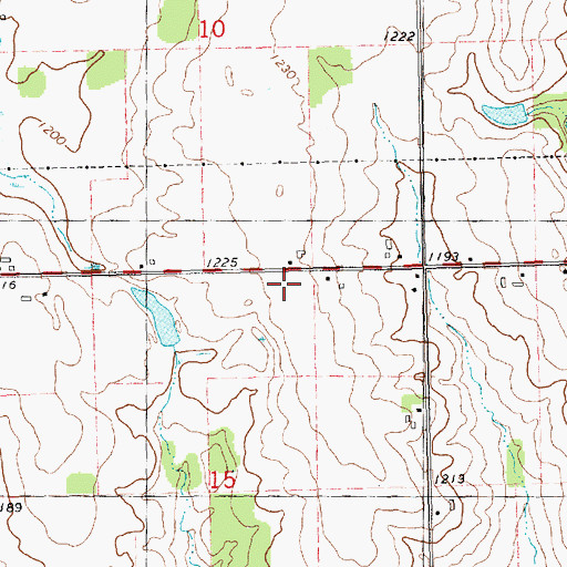 Topographic Map of Reseburg Church, WI