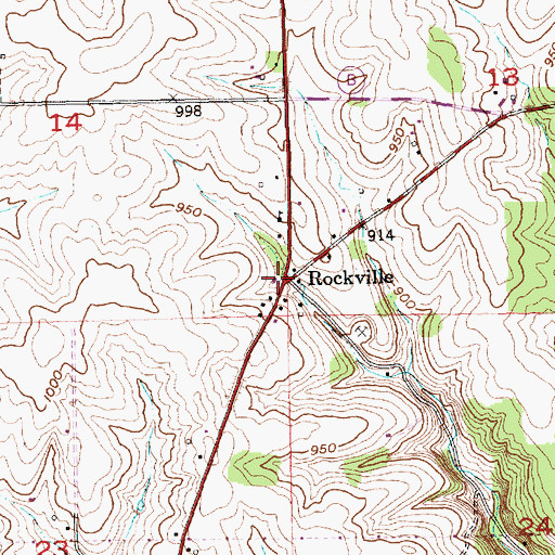 Topographic Map of Rockville, WI
