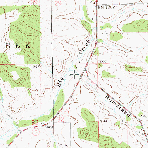 Topographic Map of Rumstead Valley, WI