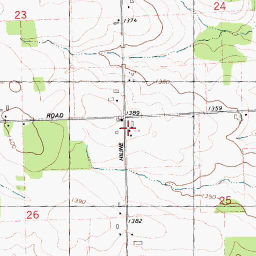 Topographic Map of Saint Pius X Monastery, WI