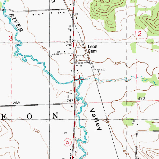 Topographic Map of Sand Creek, WI