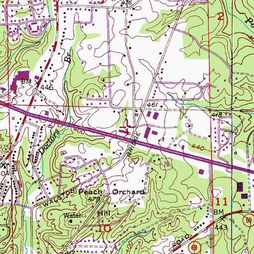 Topographic Map of English Village Shopping Center, AL