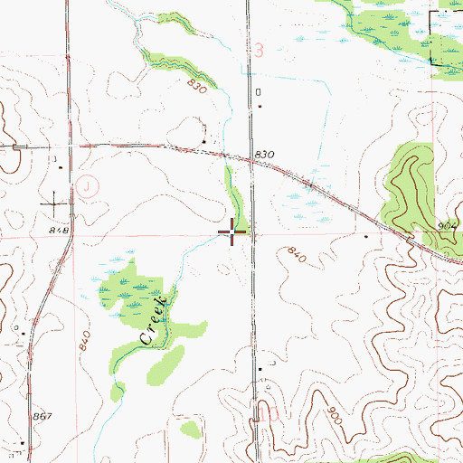 Topographic Map of Schultz Valley, WI