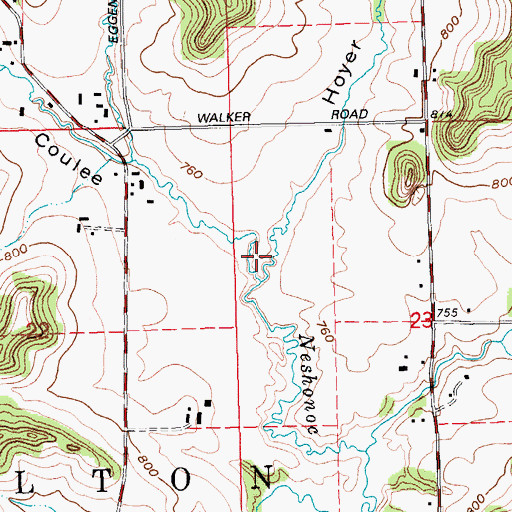 Topographic Map of Scotch Coulee, WI